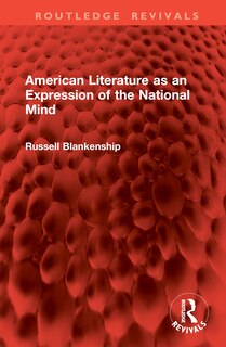 Front cover_American Literature as an Expression of the National Mind