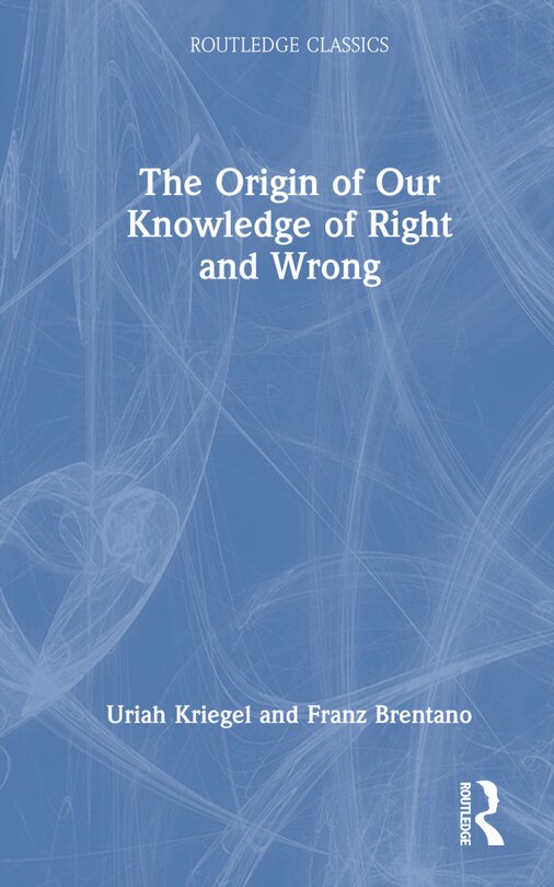 Couverture_Origin of Our Knowledge of Right and Wrong