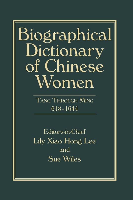 Front cover_Biographical Dictionary of Chinese Women, Volume II