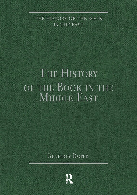 Front cover_The History of the Book in the Middle East