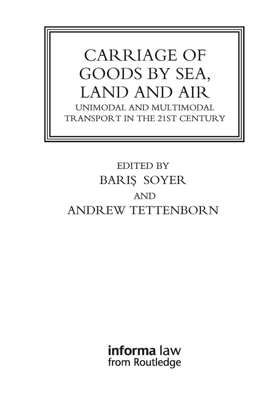 Front cover_Carriage of Goods by Sea, Land and Air