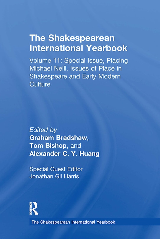 Front cover_The Shakespearean International Yearbook