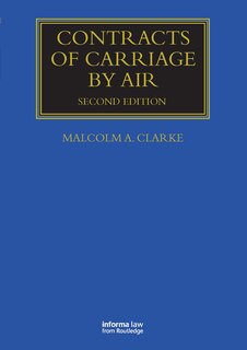 Front cover_Contracts of Carriage by Air