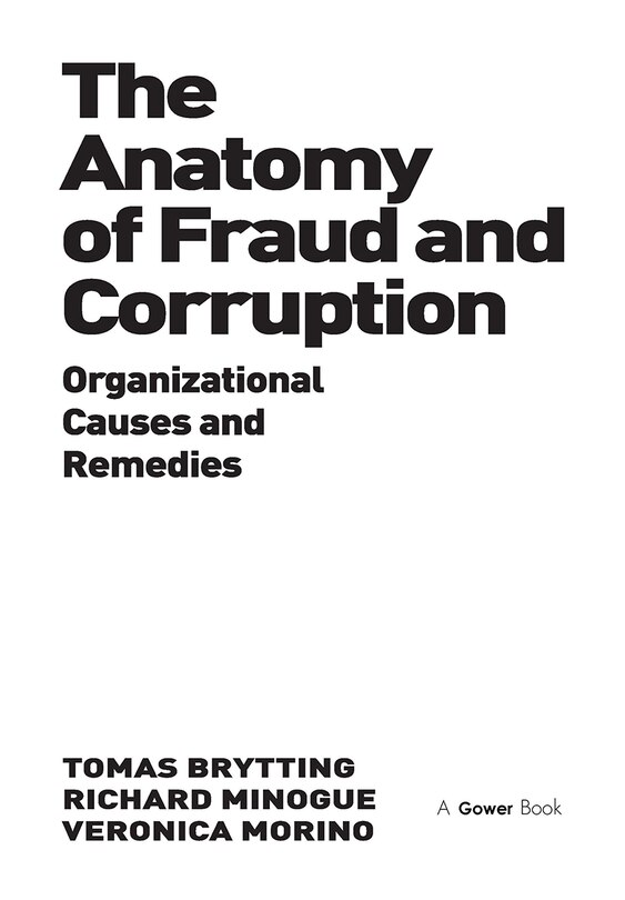 Front cover_The Anatomy of Fraud and Corruption