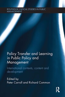 Front cover_Policy Transfer and Learning in Public Policy and Management