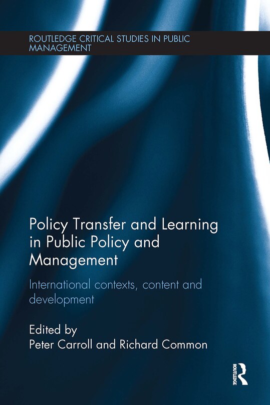 Front cover_Policy Transfer and Learning in Public Policy and Management