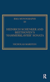 Couverture_Heinrich Schenker and Beethoven's 'Hammerklavier' Sonata
