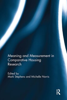 Couverture_Meaning and Measurement in Comparative Housing Research