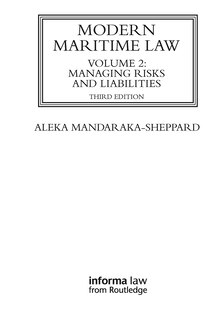 Front cover_Modern Maritime Law (Volume 2)