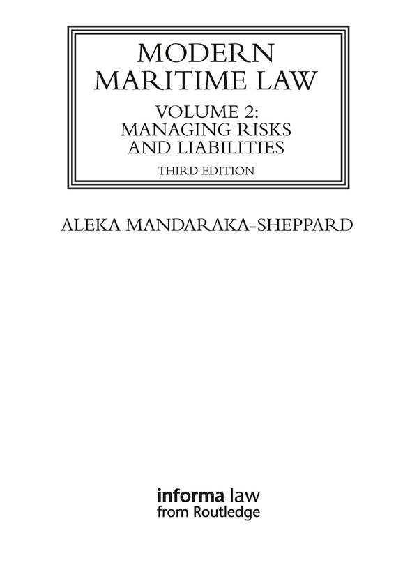 Front cover_Modern Maritime Law (Volume 2)