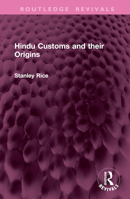 Couverture_Hindu Customs and their Origins
