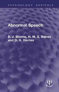 Couverture_Abnormal Speech