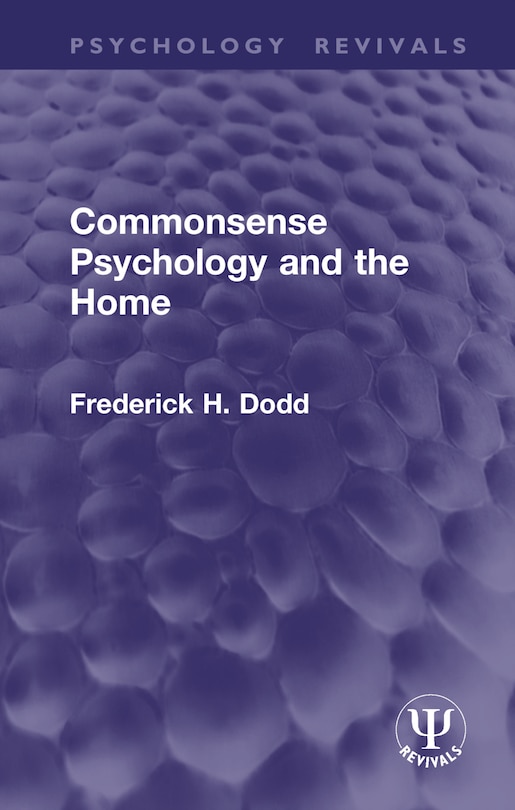 Front cover_Commonsense Psychology and the Home