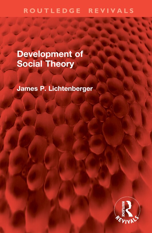 Couverture_Development of Social Theory