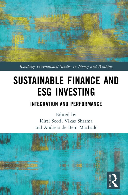 Couverture_Sustainable Finance and ESG Investing