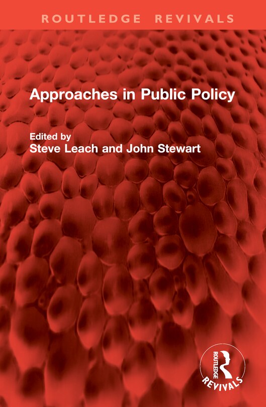 Front cover_Approaches in Public Policy