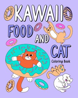 Front cover_Kawaii Food and Cat Coloring Book