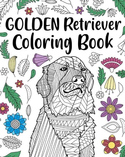 Front cover_Golden Retriever Coloring Book