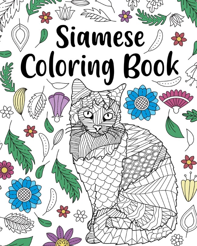 Front cover_Siamese Cat Coloring Book