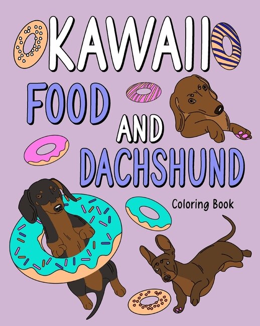 Front cover_Kawaii Food and Dachshund Coloring Book