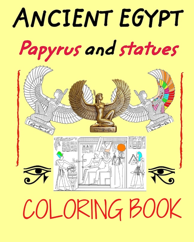 Front cover_Ancient Egypt coloring book