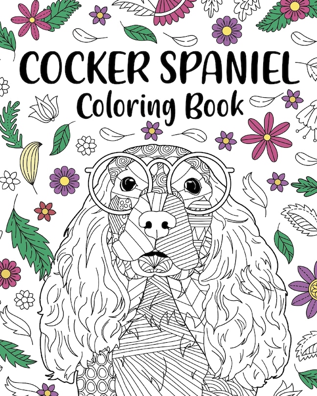 Front cover_Cocker Spaniel Coloring Book