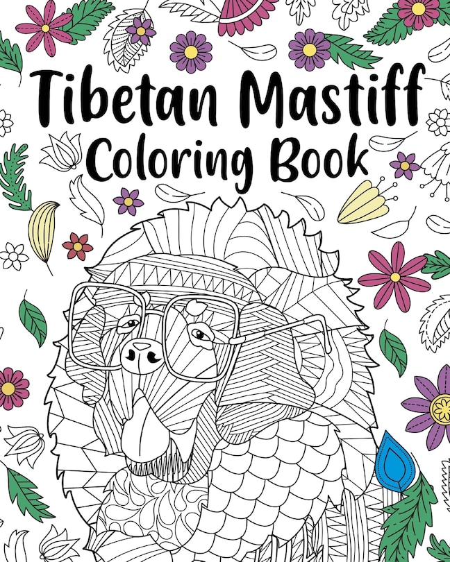 Front cover_Tibetan Mastiff Coloring Book