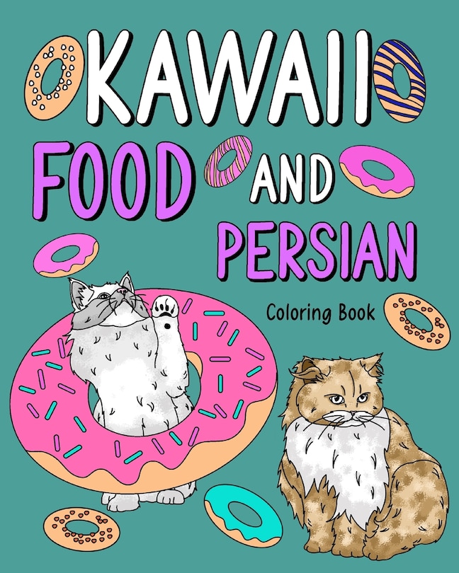 Front cover_Kawaii Food and Persian Coloring Book