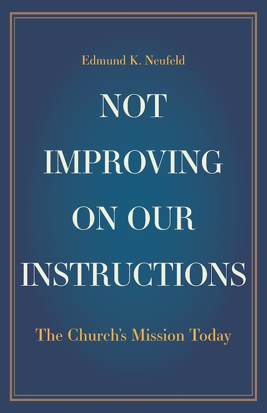 Front cover_Not Improving on Our Instructions