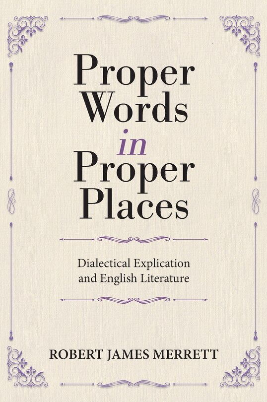 Couverture_Proper Words in Proper Places