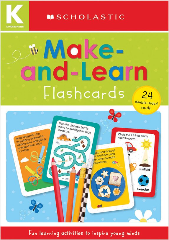 Couverture_Flashcards Kindergarten Make and Learn Flashcards