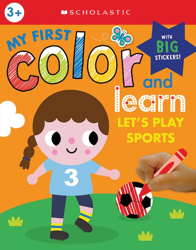 Couverture_Color and Learn Workbook My First Color and Learn: Let's Play Sports