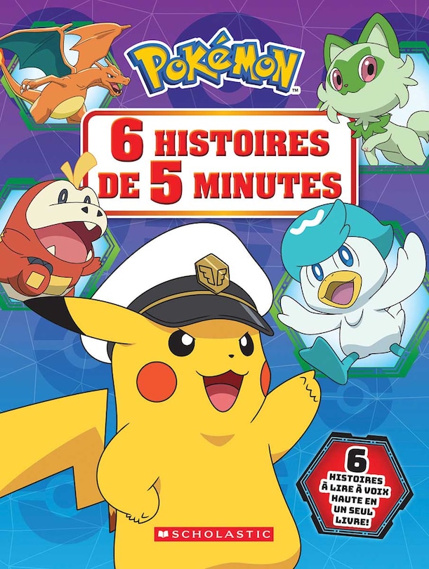 Couverture_Pok&eacute;mon : 6 histoires de 5 minutes