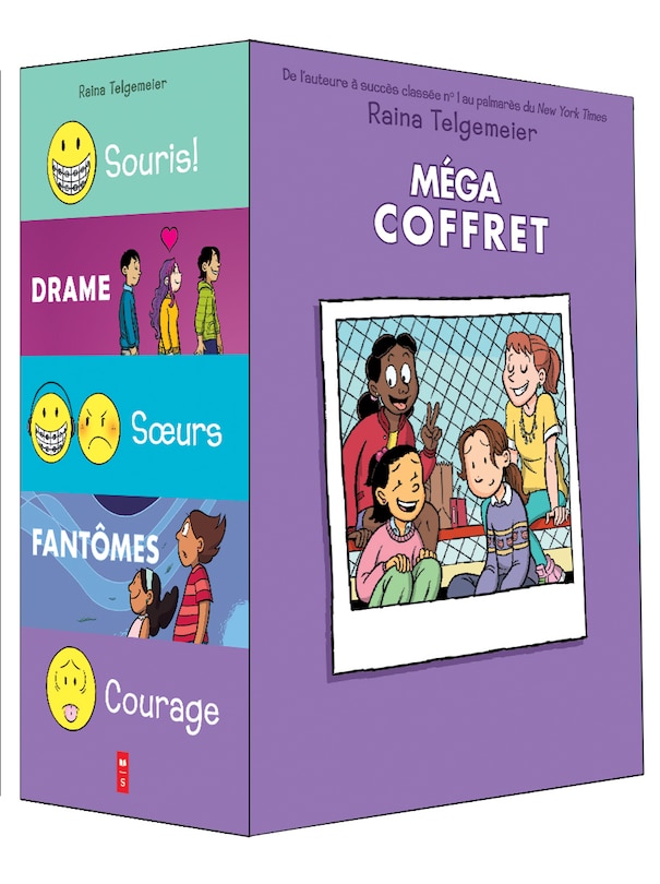 Couverture_Méga coffret Raina : Souris!, Sœurs, Drame, Fantômes, Courage