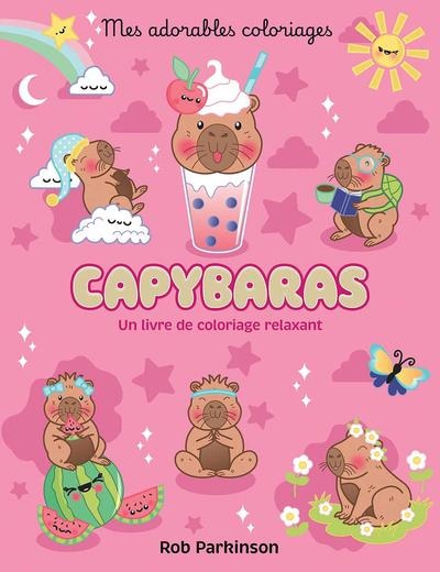 Couverture_Mes adorables coloriages : Capybaras
