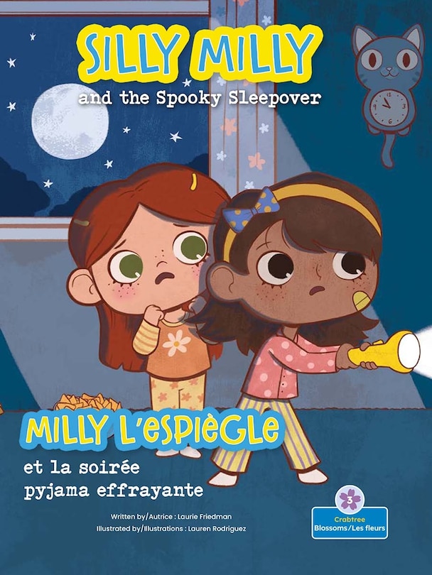 Front cover_Milly l'Espiègle Et La Soirée Pyjama Effrayante (Silly Milly and the Spooky Sleepover) Bilingual Eng/Fre
