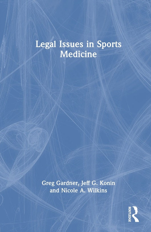 Couverture_Legal Issues in Sports Medicine