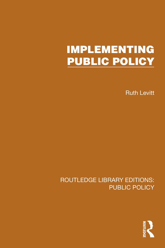 Front cover_Implementing Public Policy