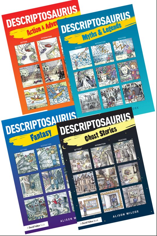 Front cover_Descriptosaurus Story Writing 4 Book Bundle