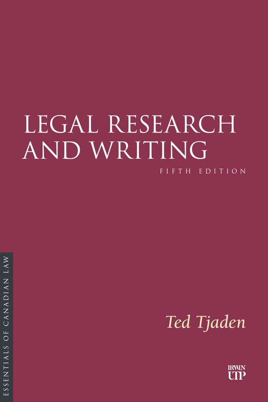 Couverture_Legal Research and Writing