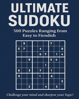 Front cover_Ultimate Sudoku - 500 Puzzles Ranging from Easy to Fiendish