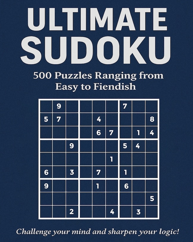 Front cover_Ultimate Sudoku - 500 Puzzles Ranging from Easy to Fiendish