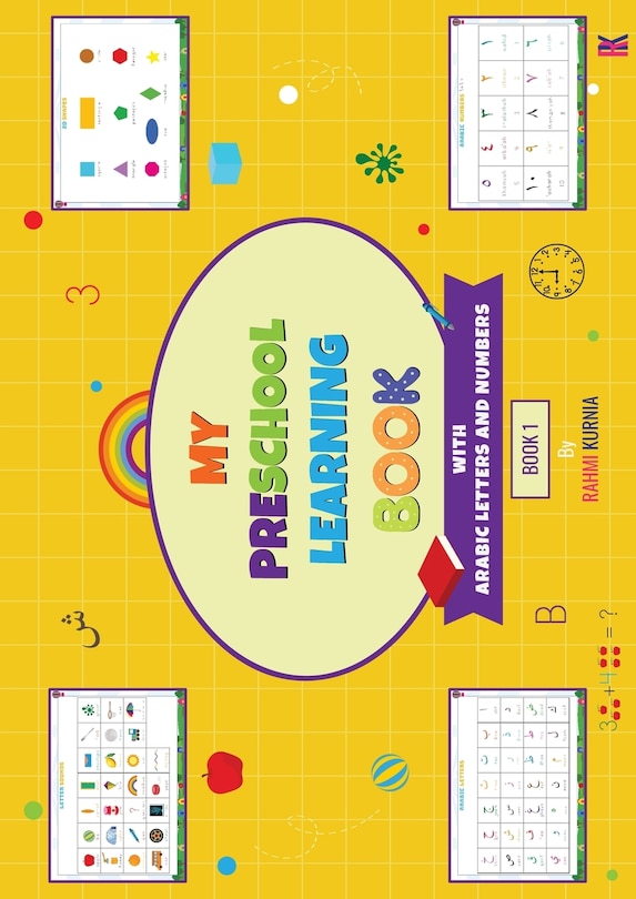 Front cover_My Preschool Learning Book with Arabic Letters and Numbers