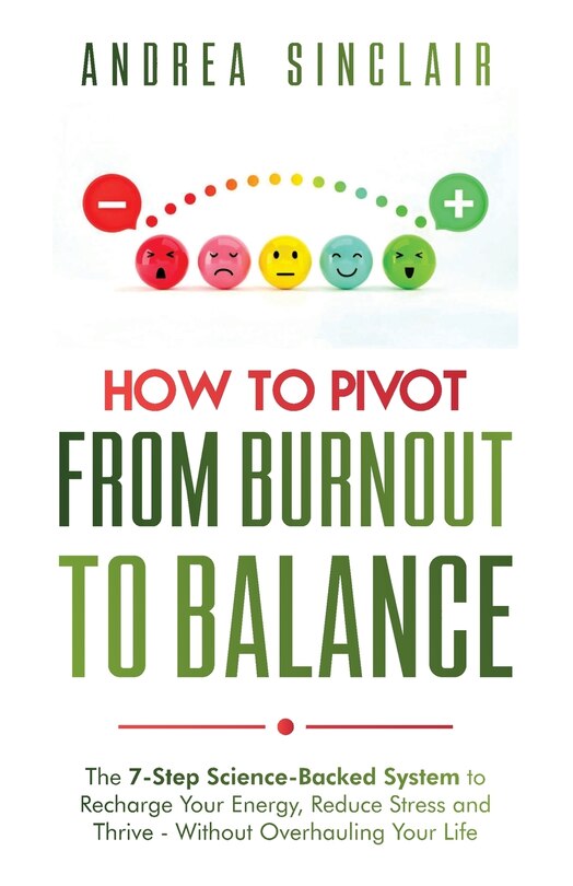 Front cover_How to Pivot from Burnout to Balance - The 7-Step Science-Backed System to Recharge Your Energy, Reduce Stress and Thrive-Without Overhauling Your Life