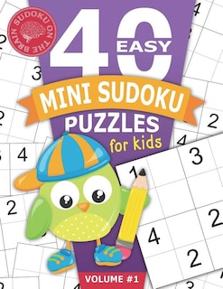Front cover_40 Easy Mini Sudoku Puzzles for Kids