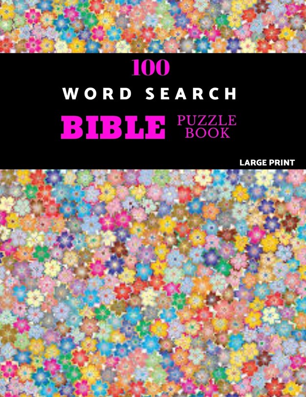 Front cover_100 Word Search Bible Puzzle Book Large Print