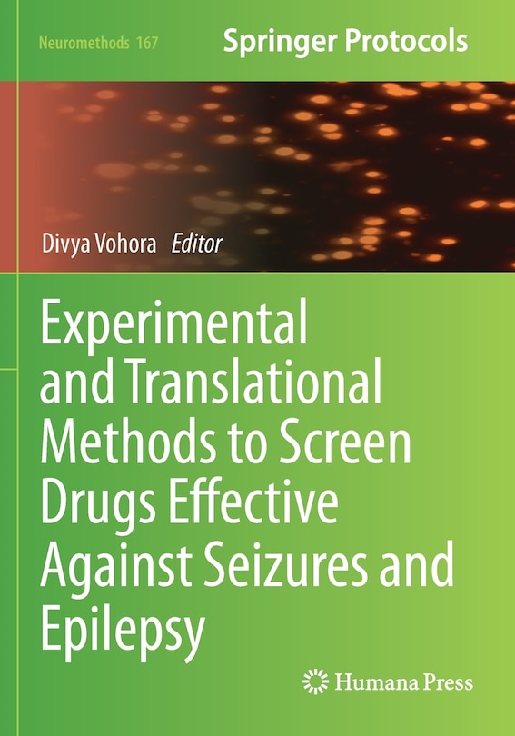 Couverture_Experimental and Translational Methods to Screen Drugs Effective Against Seizures and Epilepsy