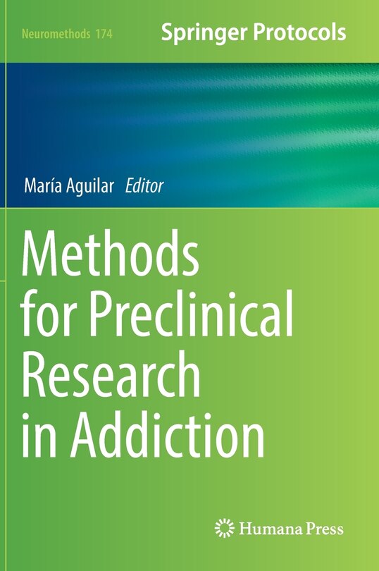 Front cover_Methods For Preclinical Research In Addiction