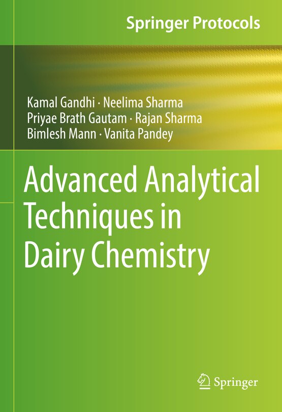 Front cover_Advanced Analytical Techniques In Dairy Chemistry