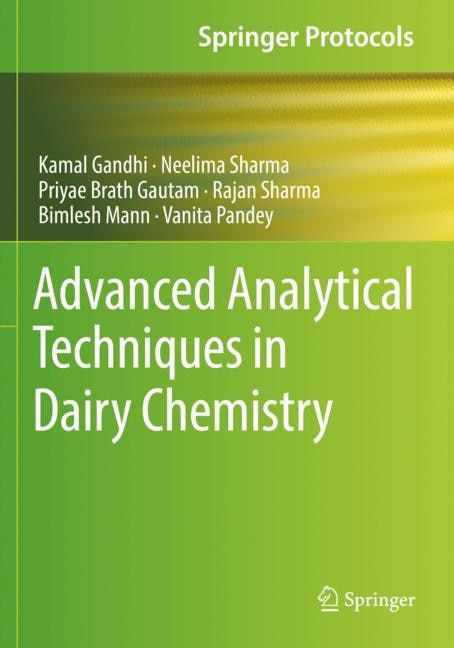 Front cover_Advanced Analytical Techniques in Dairy Chemistry